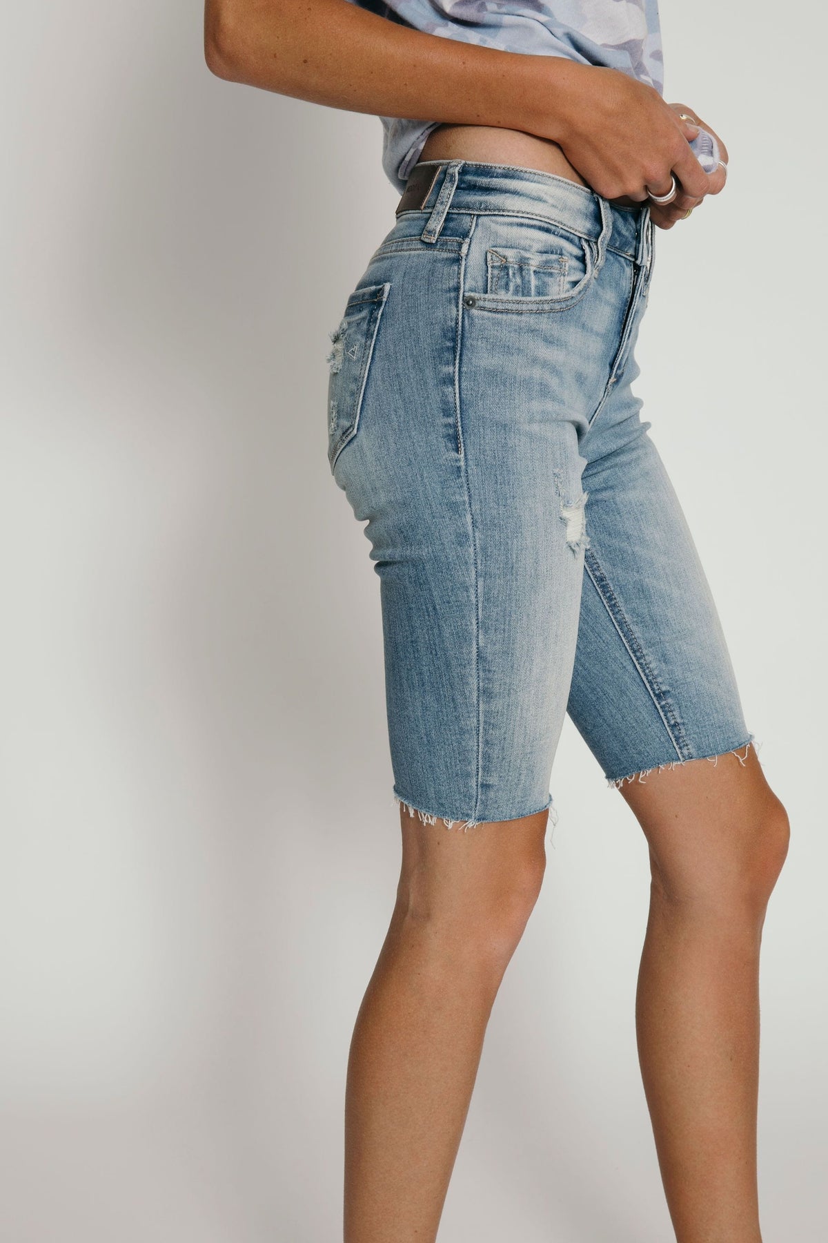 cycle denim shorts