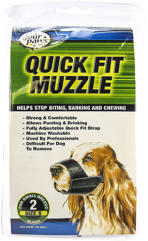 Four Paws Quick Fit Dog Muzzle Size Chart