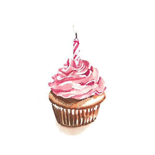 Cupcake Greeting Card - Blank