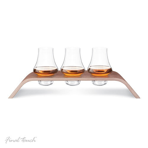 Final Touch 4 Piece Whiskey Flight Tasting Set