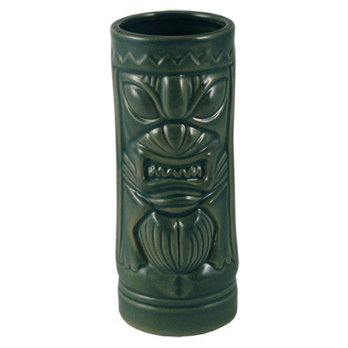 Mean Green Tiki Glass