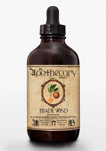 Apothecary Trade Wind Bourbon Barrel-Aged Orange Bitters, 4 oz