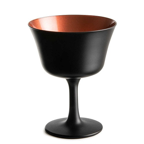 Oro Nero Retro Fizz Cocktail Glass