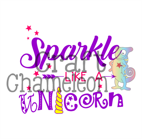 Sparkle Like A Unicorn Wordart Digital Design Craftchameleon