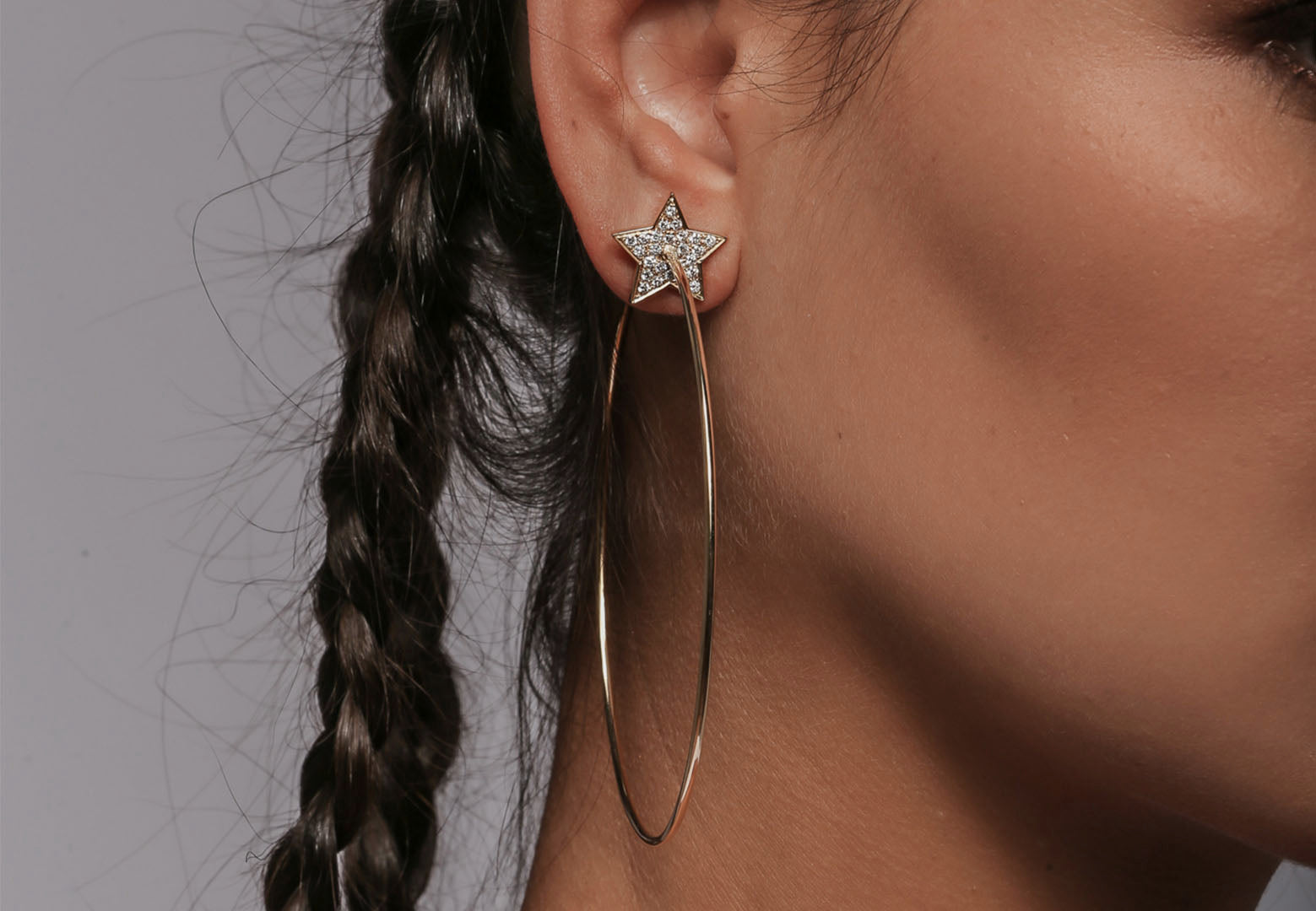 michael kors diamond hoop earrings