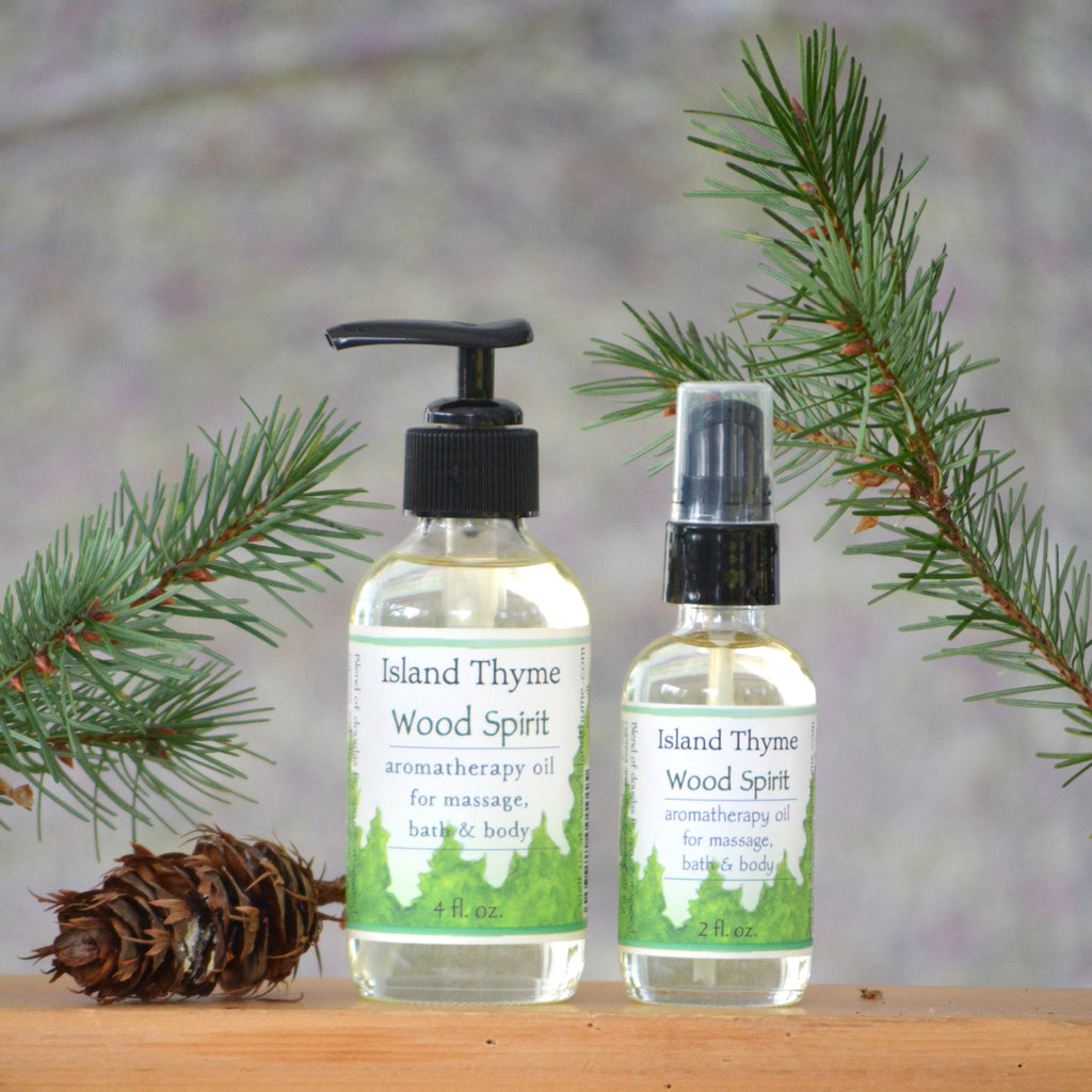 Wood Spirit Aromatherapy Massage Oil – Island Thyme