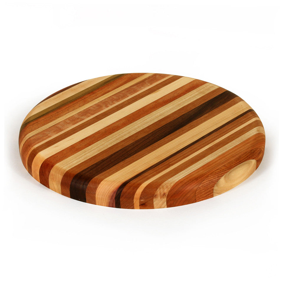 round wood cutting board