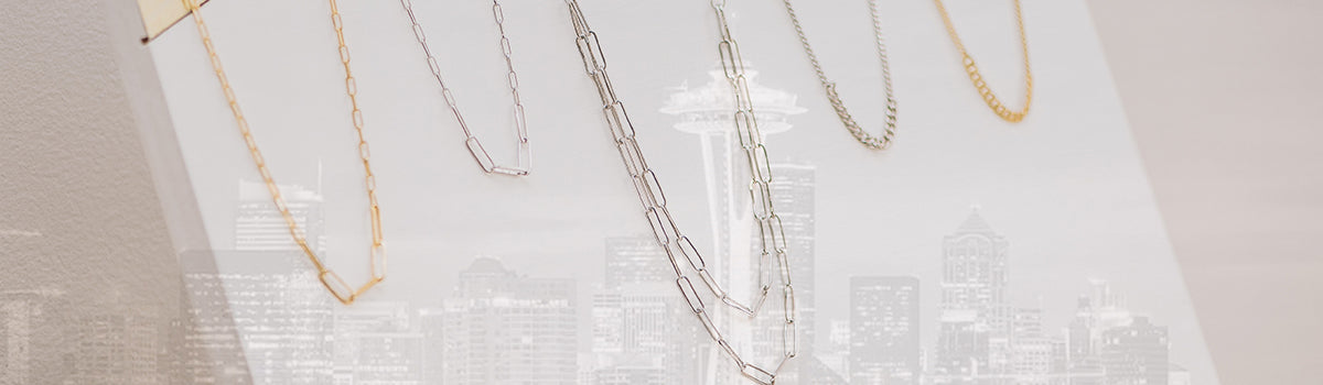 Seattle Curb Chain Gemstone Drop Earrings – Ashley Schenkein