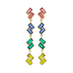 Seattle Curb Chain Gemstone Drop Earrings – Ashley Schenkein