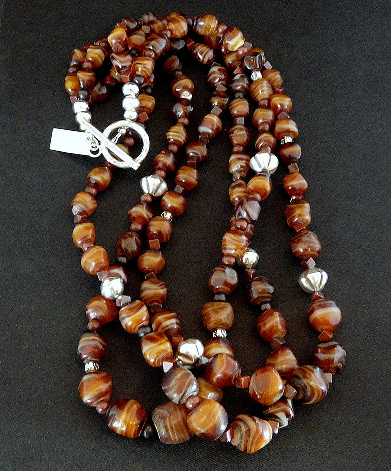 antique agate necklace