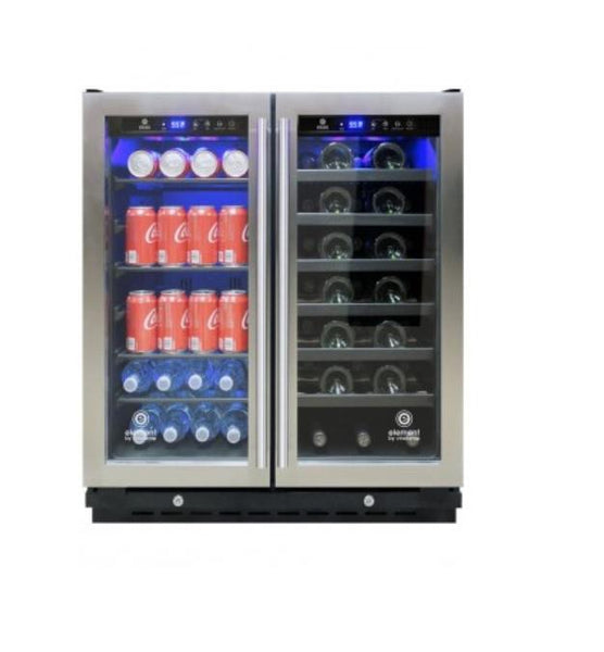 Vinotemp 30-Inch Wine and Beverage Cooler EL-30SWCB2D – Good Wine Coolers
