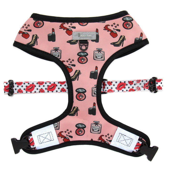 REVERSIBLE DOG HARNESS - Destructive Diva | 2-in-1 Dog Harness – MOO+TWIG