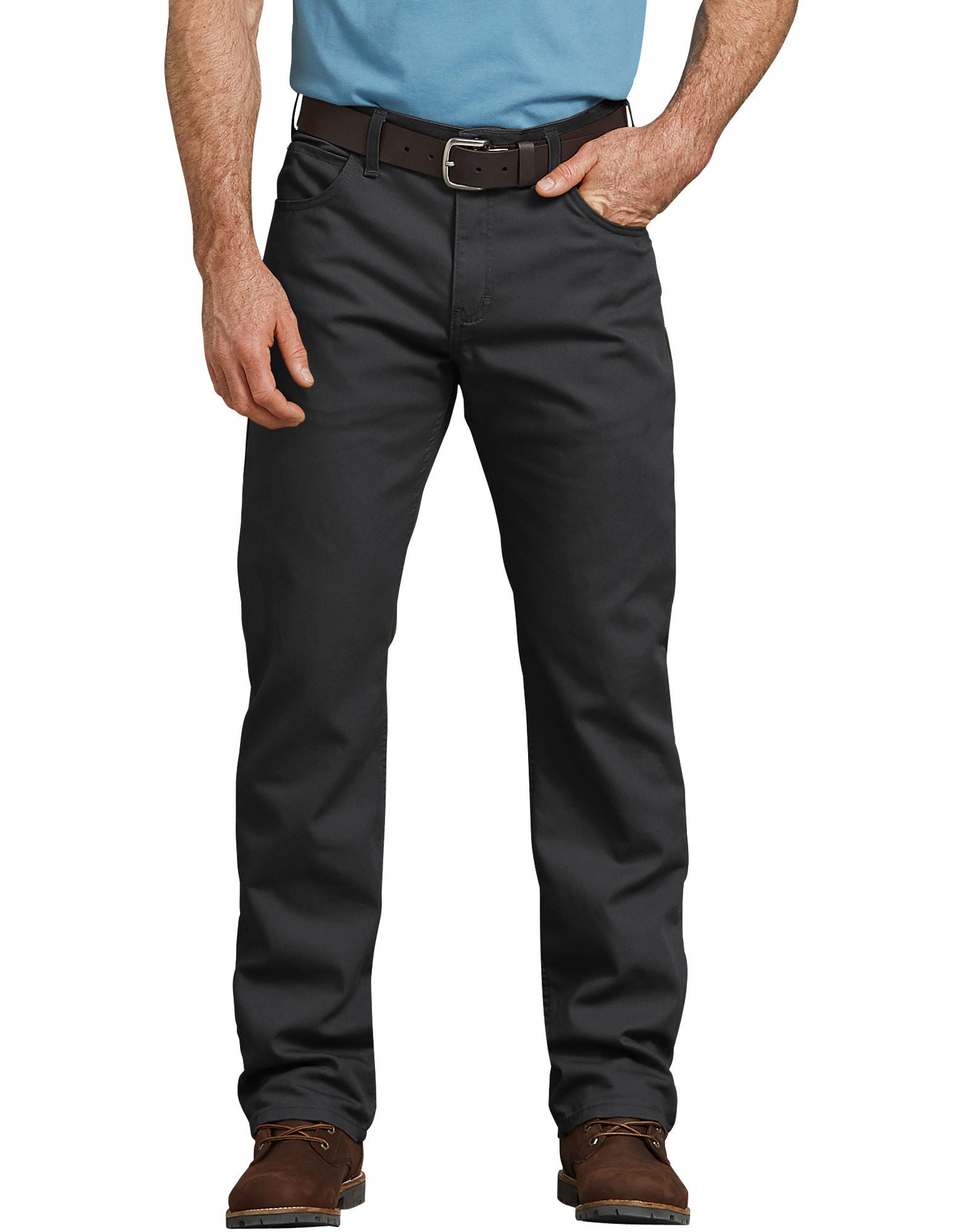 Dickies Men's Duck 5-Pocket Pants, Stonewashed Black - Mucksters Supply ...