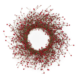 Berry & Pip Red Wreath - 22 Inch - HOME DECORATIVE ACCENTS