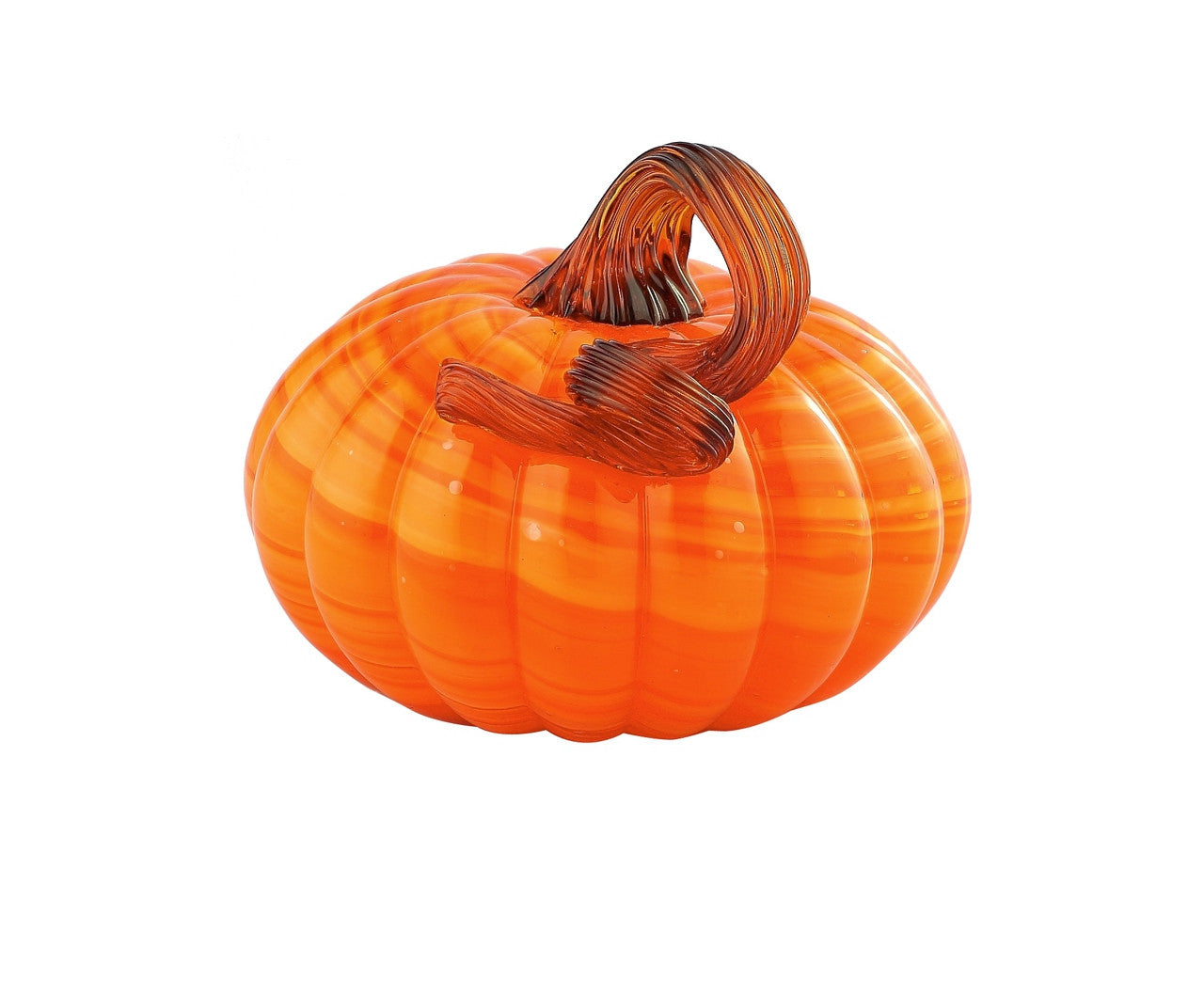 Orange Glass Pumpkin - Small | Home Decorative Accents – HOME