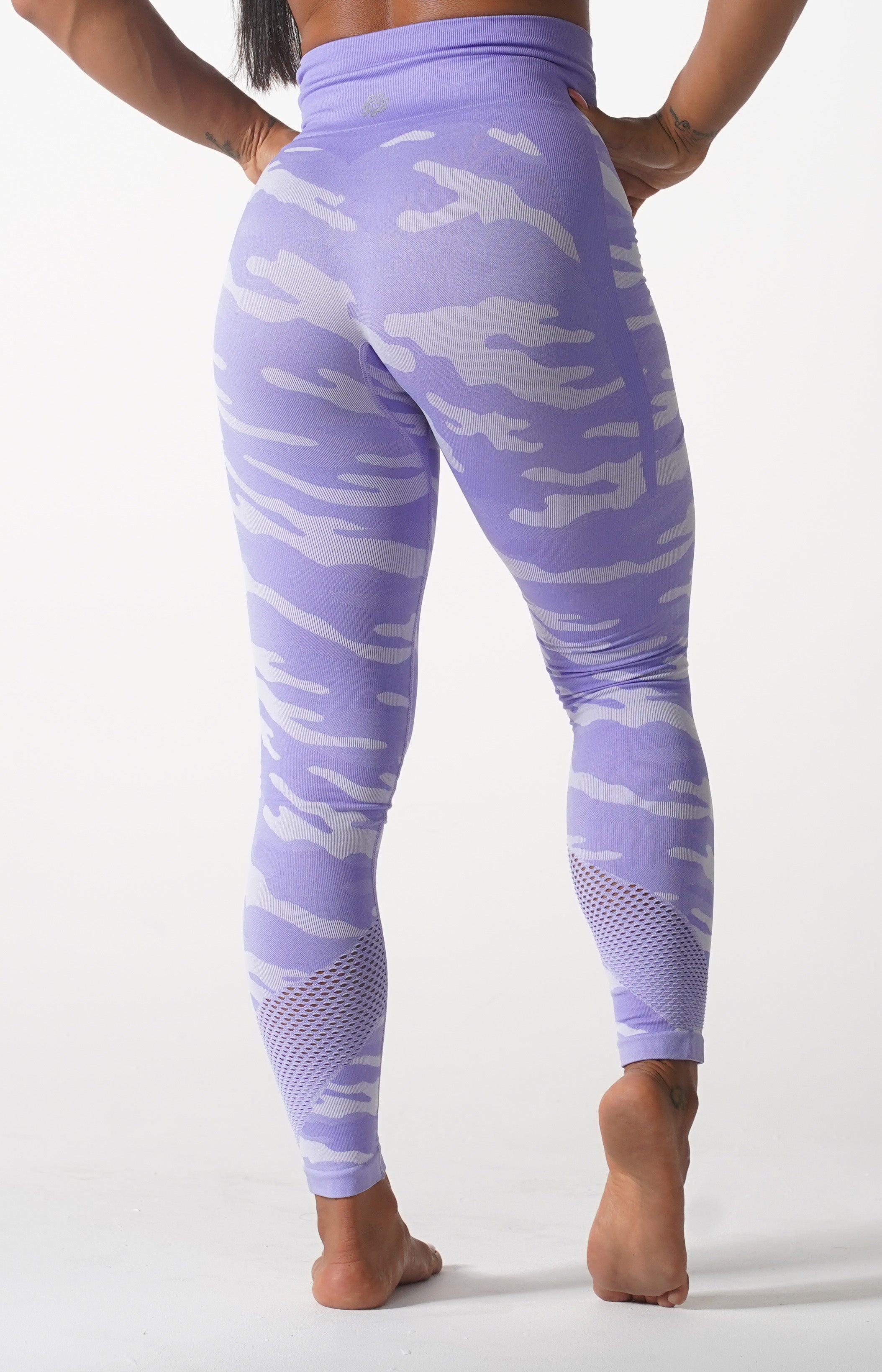 Purple Camo Plus Size Leggings