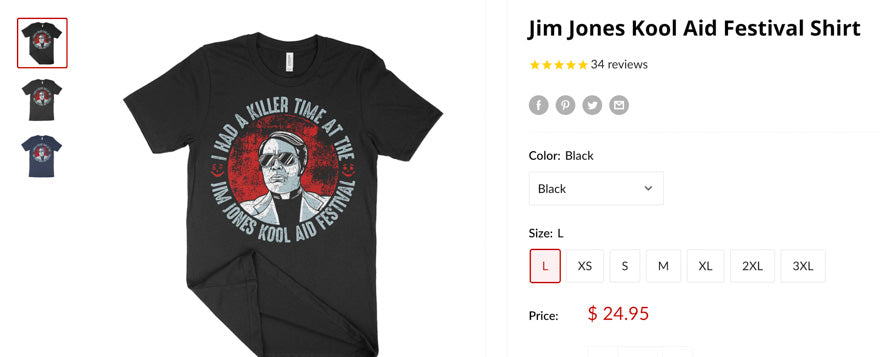 Jim Jones Kool Aid Shirt