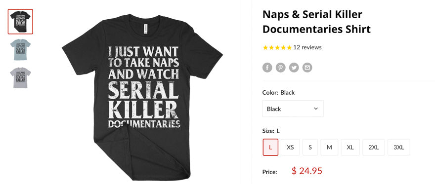 Serial Killer Documentaries Shirt