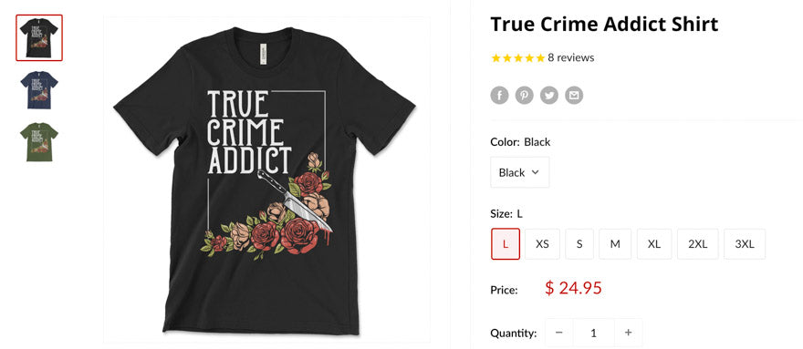 True Crime Addict Shirt