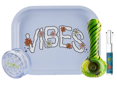 Vibes Rolling Tray + Eyce Oraflex Spoon Bundle