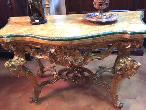 Italian baroque console table
