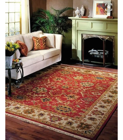 oriental carpet over sized. brilliant home decor. opulent room setting. 