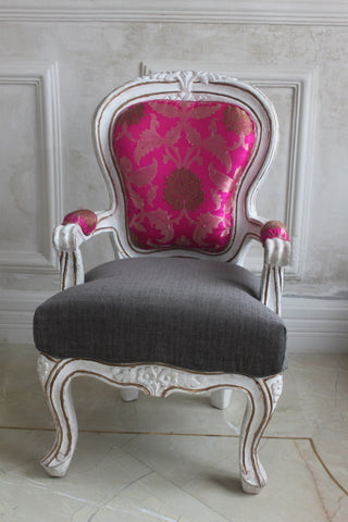 1940s Vintage French Louis XVI Style Children's Armchair