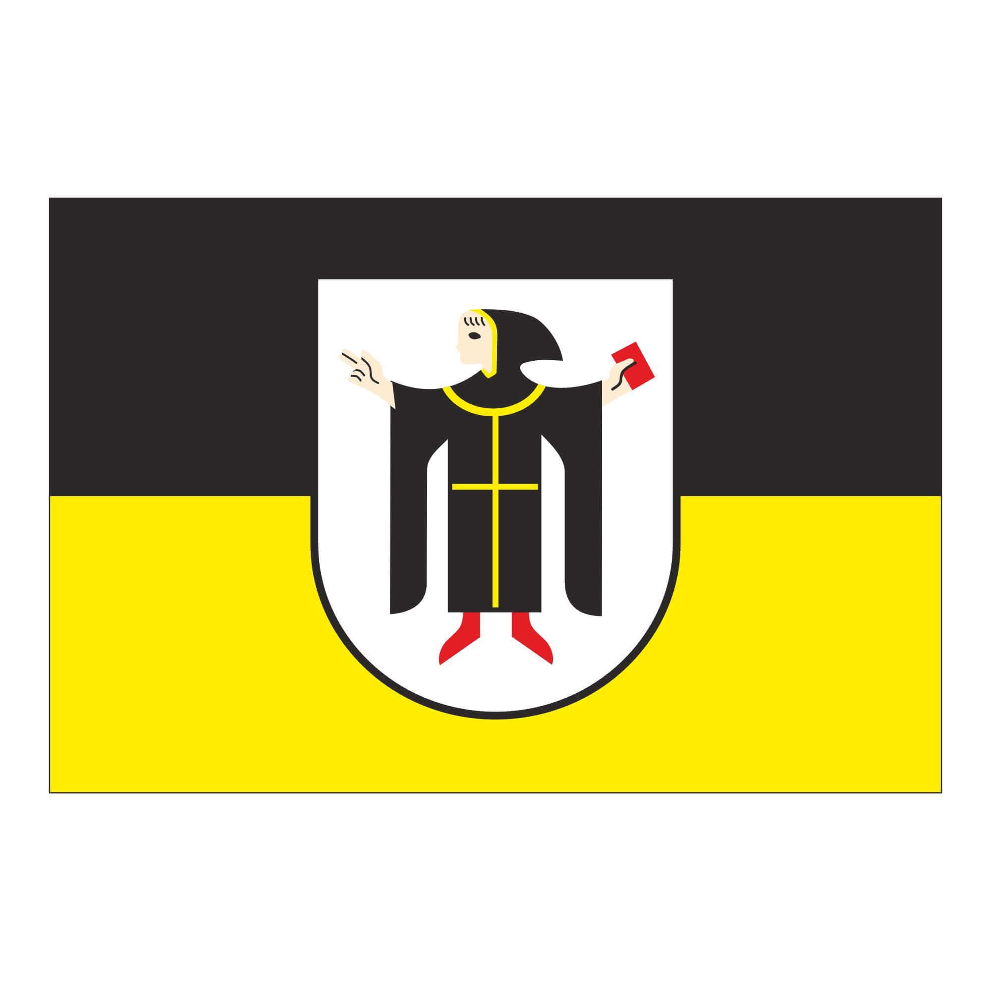 München, Landeshauptstadt Wappen in Hissfahne Hissflagge ...