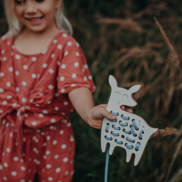 Wooden Lacing Toy - Emily the Deer