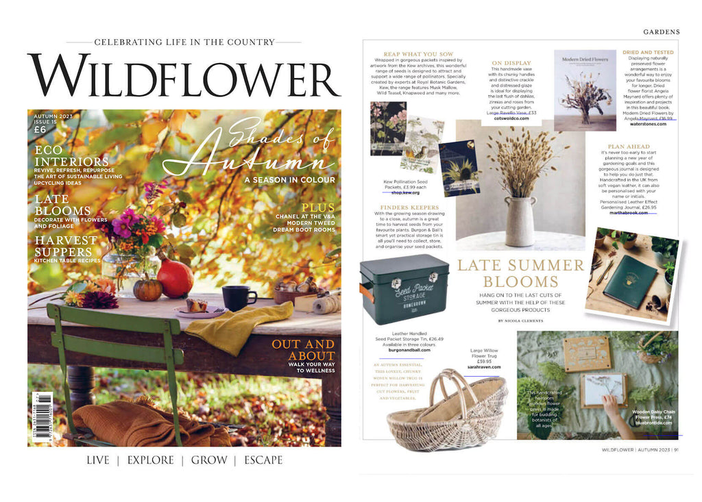 blue brontide features in wildflower magazine autumn 2023
