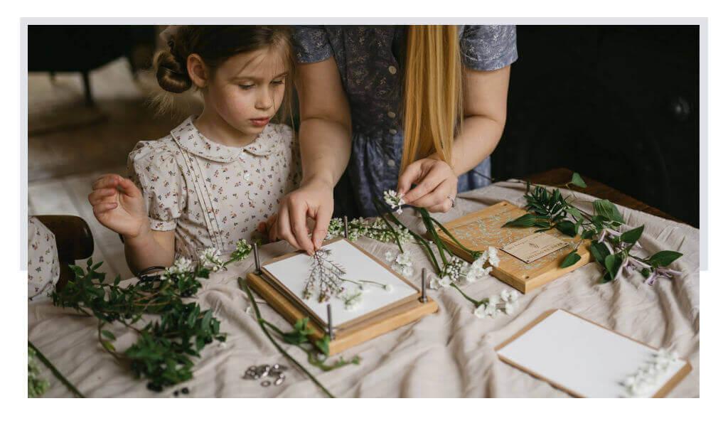 heirloom wooden flower presses