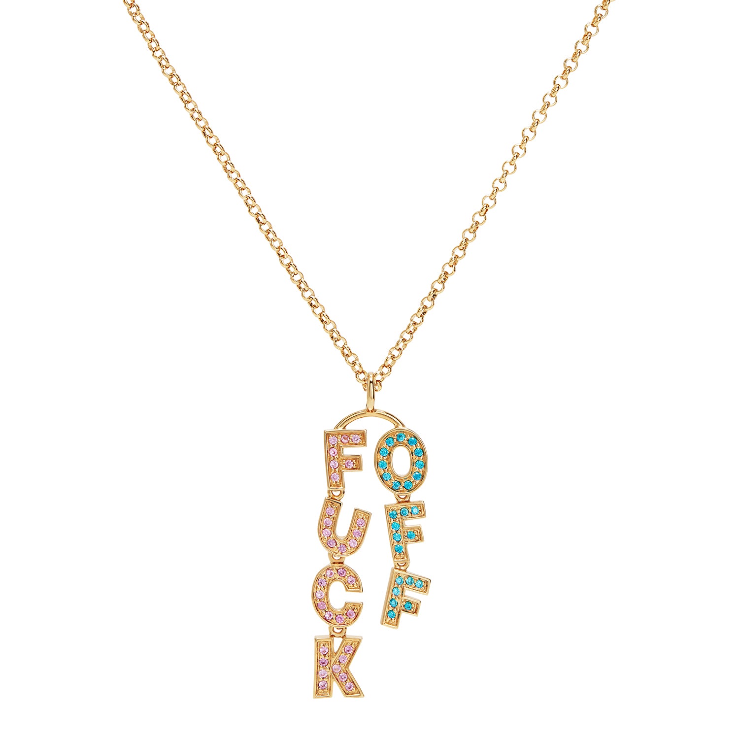 F**K OFF Charm Hoops – Rosie Fortescue Jewellery