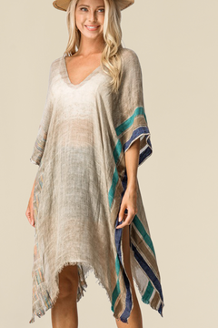 Surfside Khaki Cover-Up Tunic Top