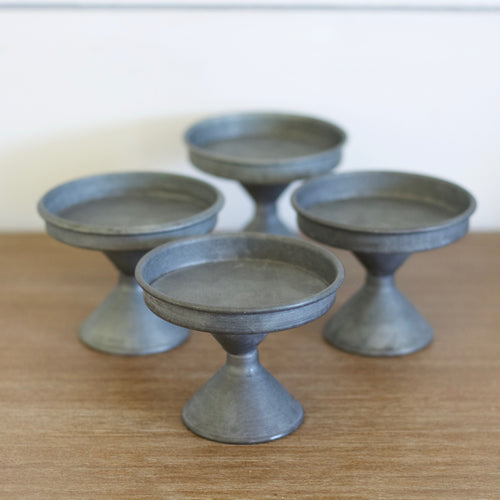 Tin Cupcake Stands, set of 4