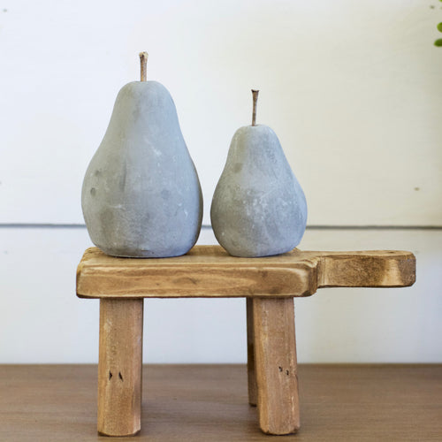 Cement Pear Decor