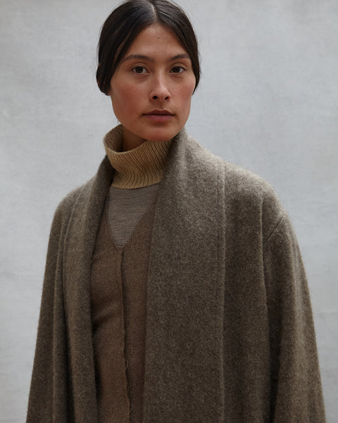 Women's Shawl-Collar Coat. Luxuriously soft wool coats from Norlha