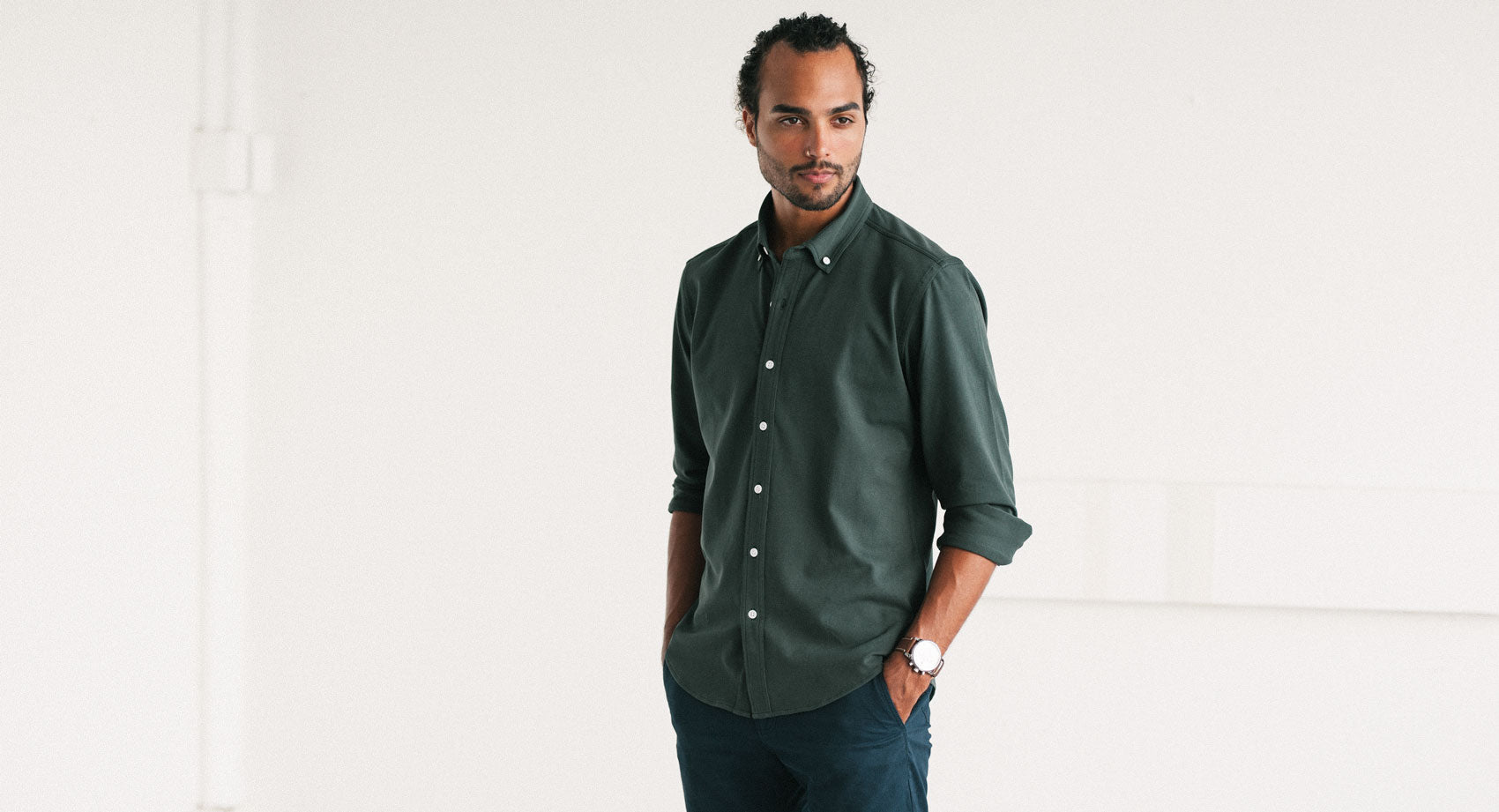 forest green WB Men's Casual Shirt