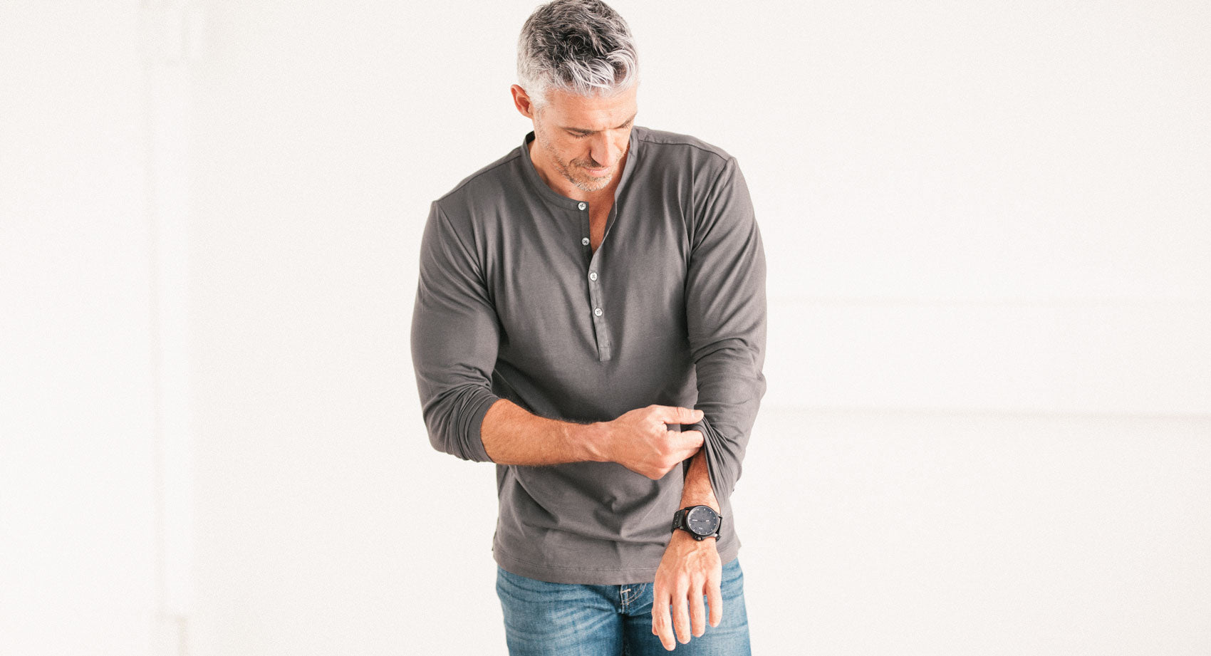 Grey Henley Shirt