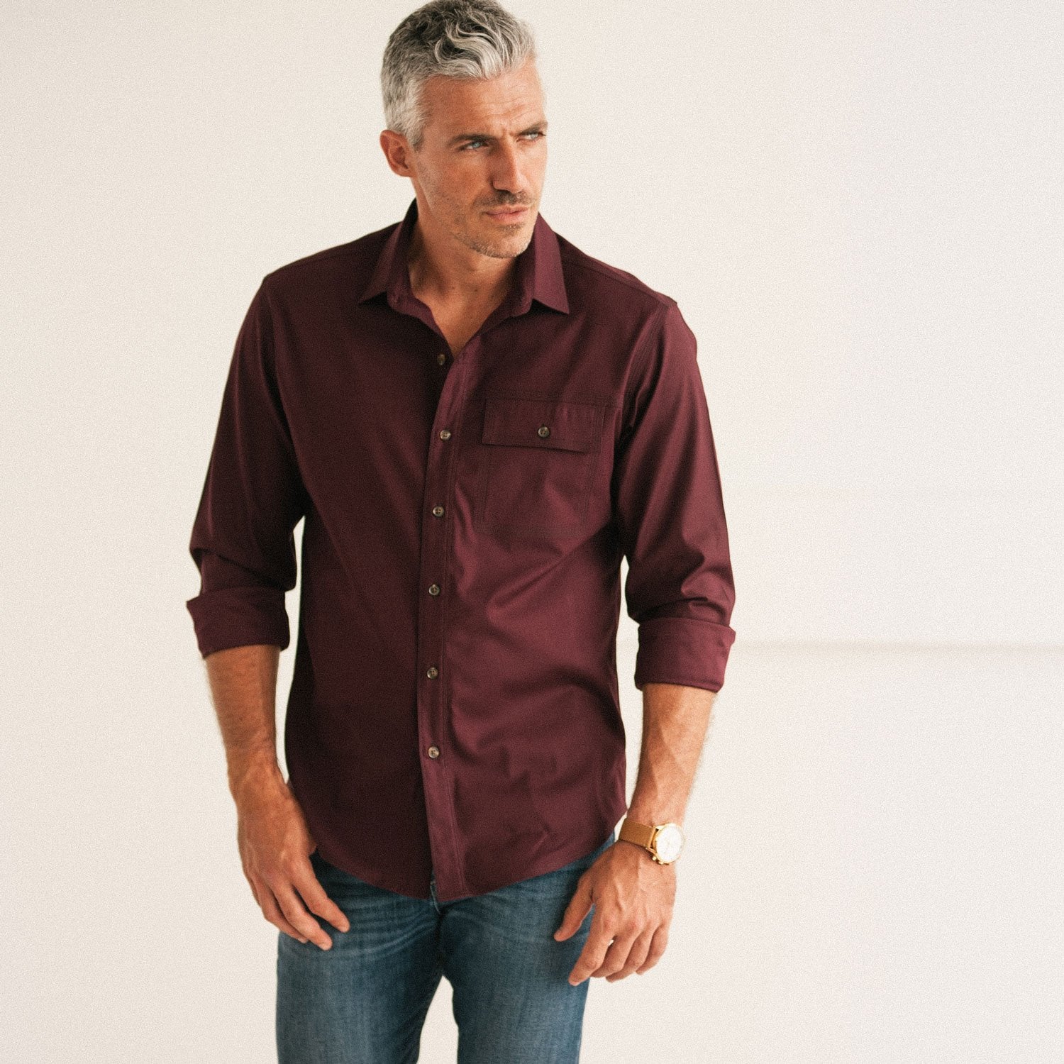 Men's Casual Shirt Buttons Pulling Versus Correct Fit