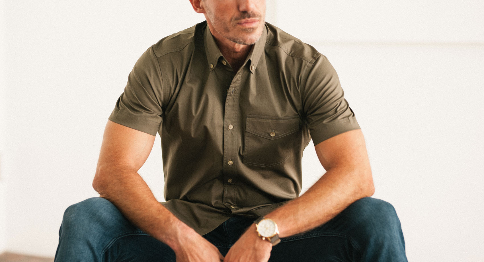 builder casual short sleeve shirt