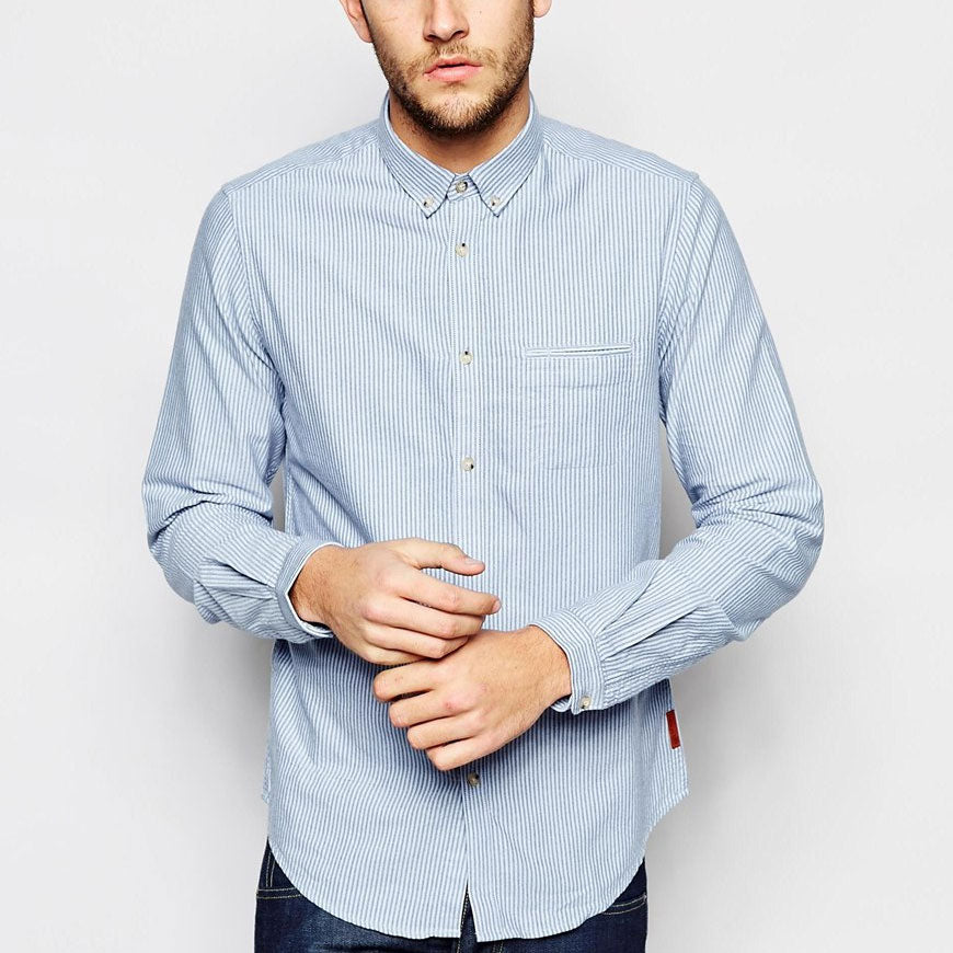 Men's Button Down Collar Fully Buttoned Outfit
