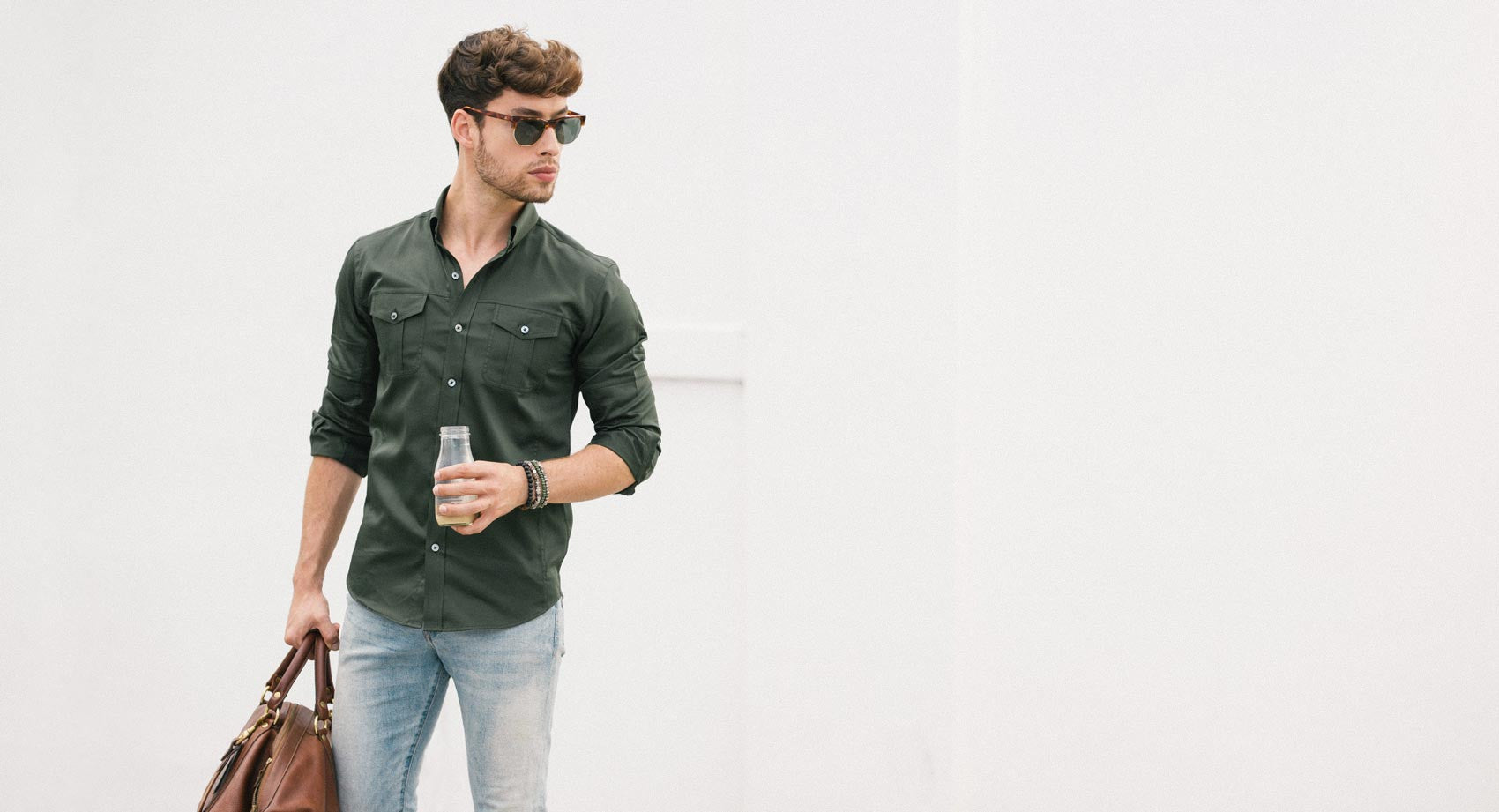 Olive Green Utility Shirt