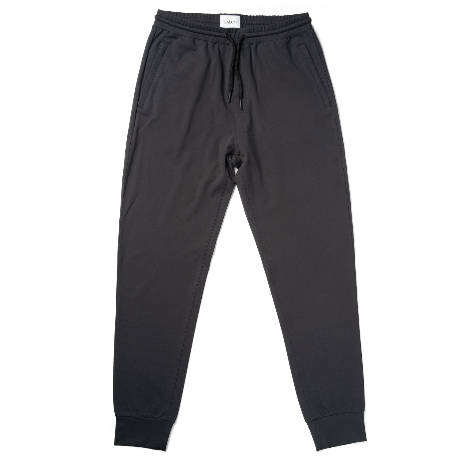 Men's Essential Joggers – Slate Gray Tech 4W Stretch Interlock | Batch