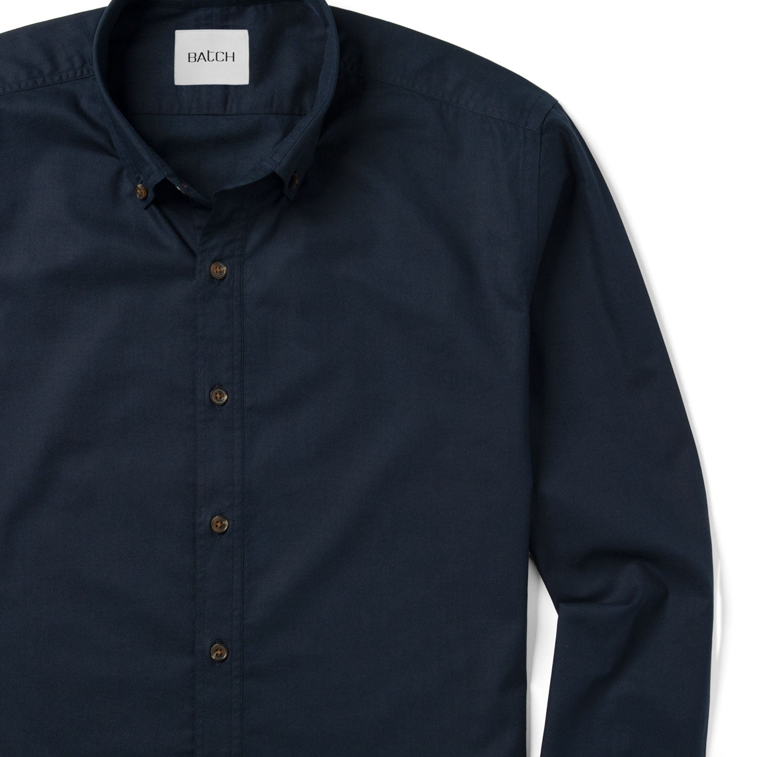 Essential Casual Shirt - Dark Navy Cotton Twill