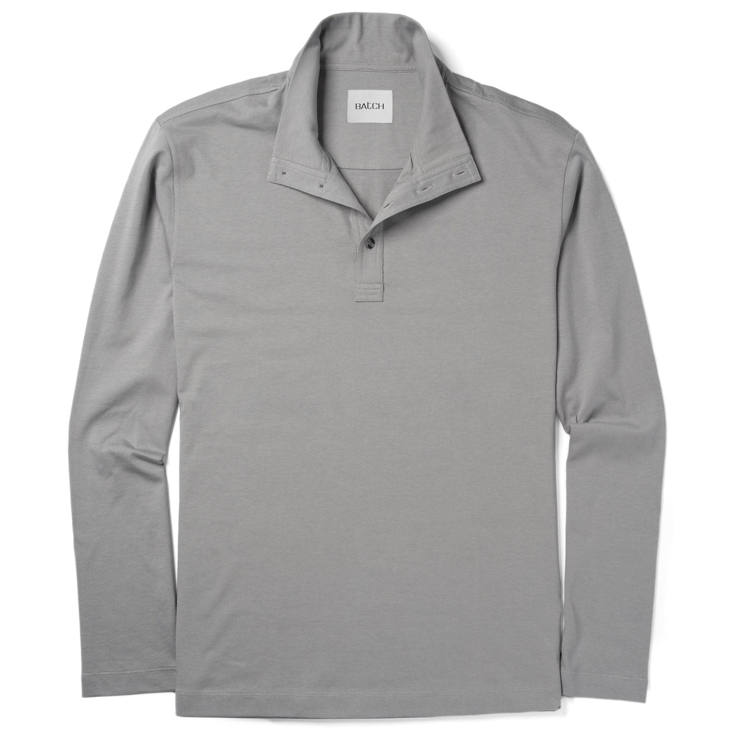Essential Pullover Shirt –  Cement Gray Cotton Jersey
