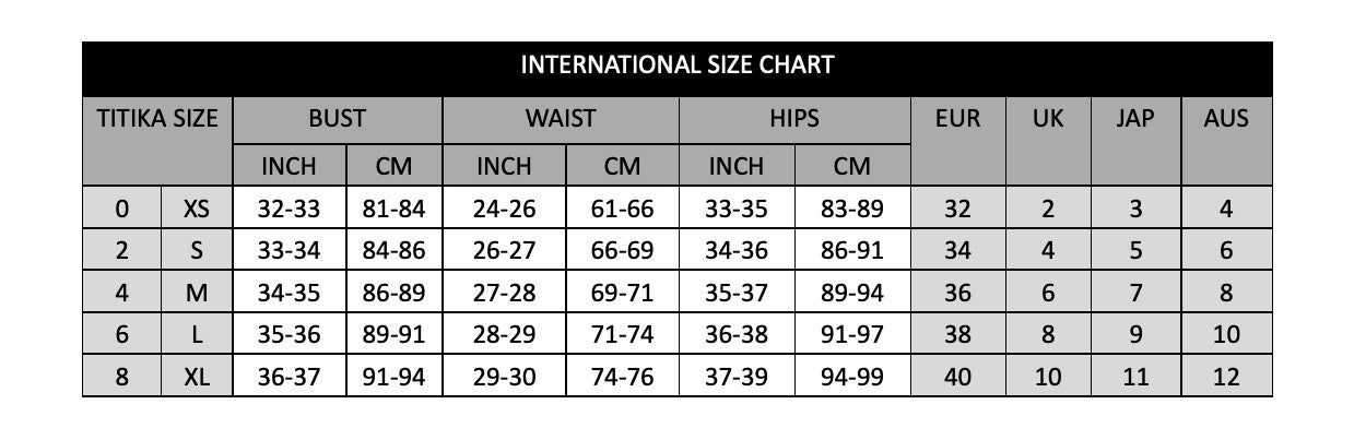 Size Chart– titikamalaysia