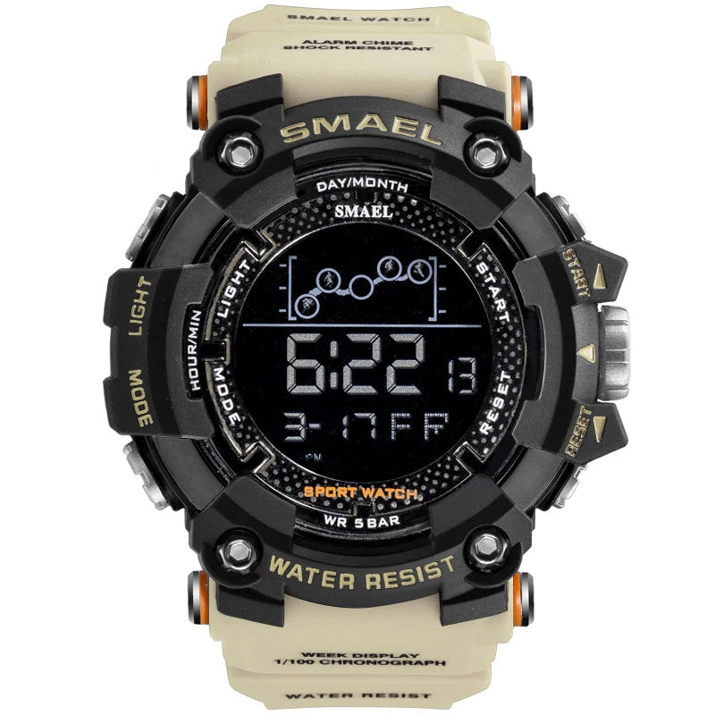 Military Style Water Resistant Digital Watch