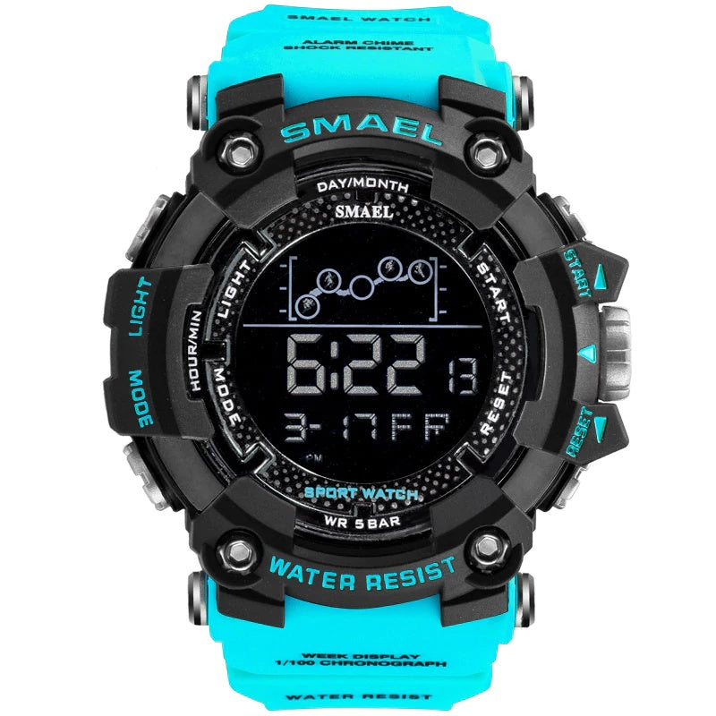 water resistant digital watch