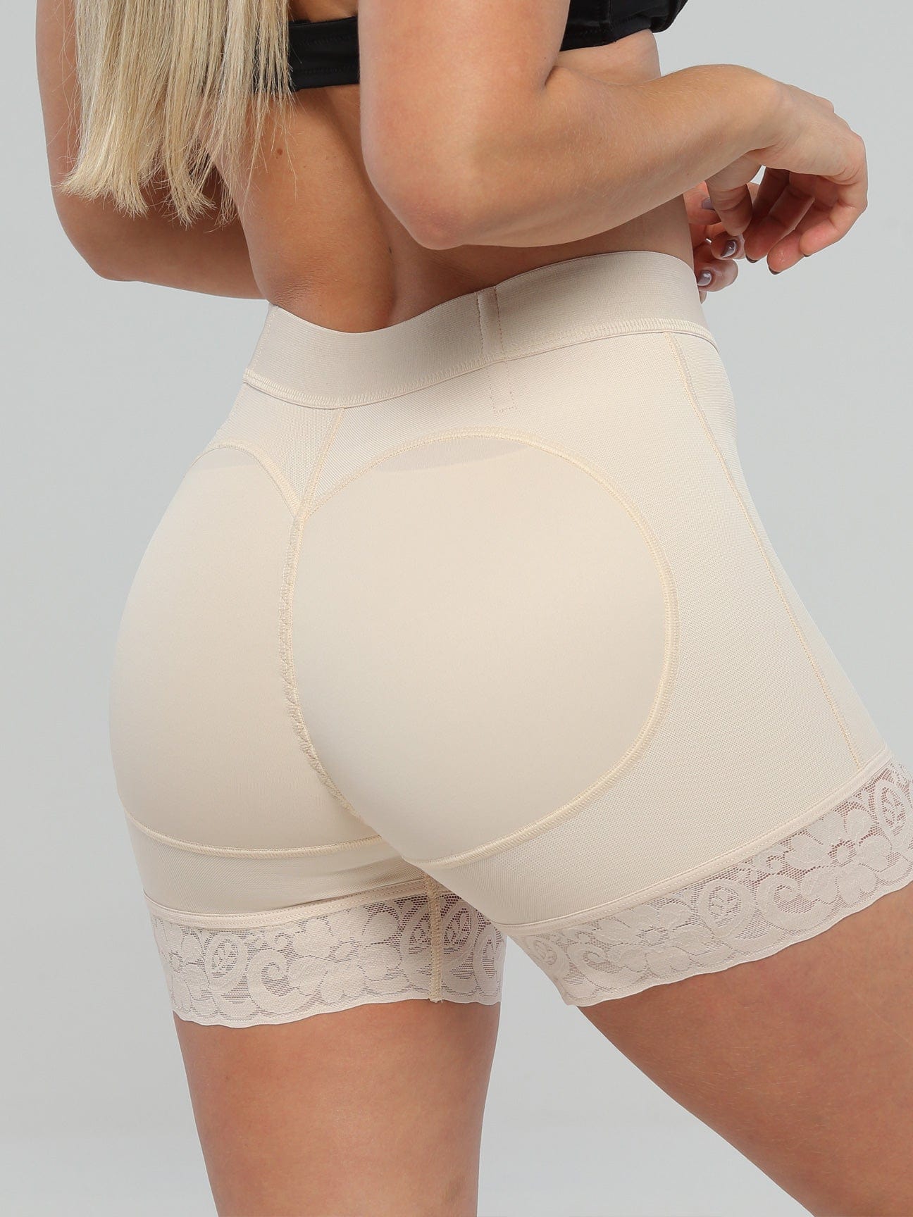 Melibelt Preformed Butt Lifting Shorts W/ Silicon #5030 – GRAY FASHION