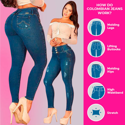 ¿Cómo levantan el trasero los jeans colombianos?